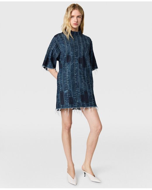 Stella McCartney Blue Waistband Detail T-Shirt Dress