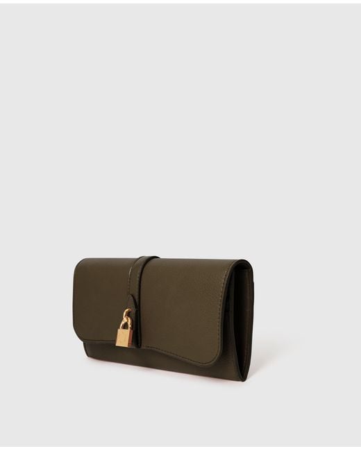 Stella McCartney Green Ryder Flap Continental Wallet
