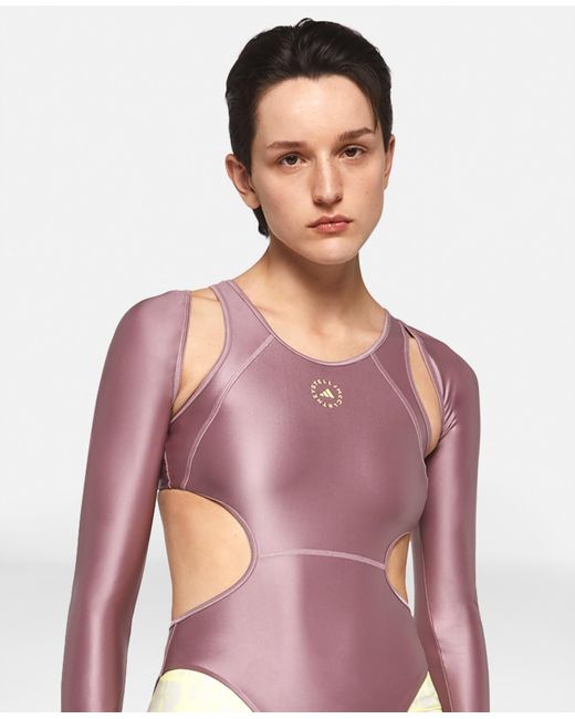 Stella McCartney Pink Truepurpose Cut-out Training Leotard