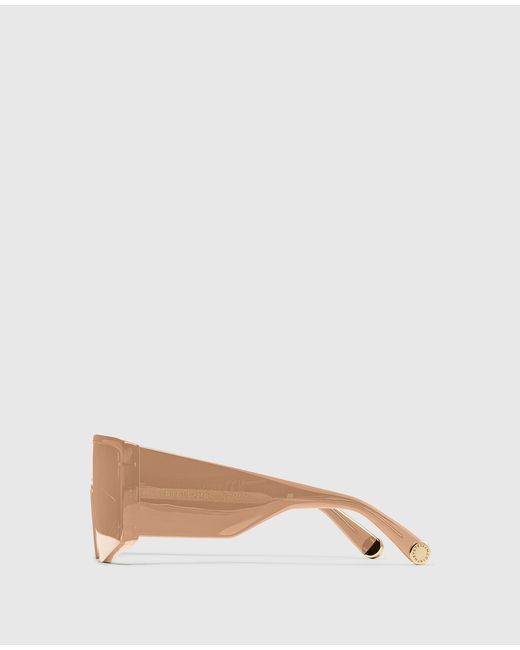 Stella McCartney Natural Translucent Square Sunglasses