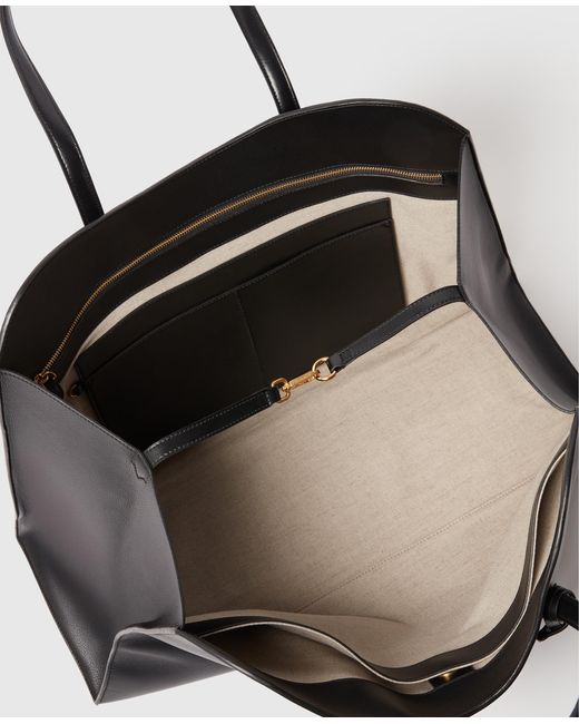 Stella McCartney Black Ryder Embossed Weekender Bag