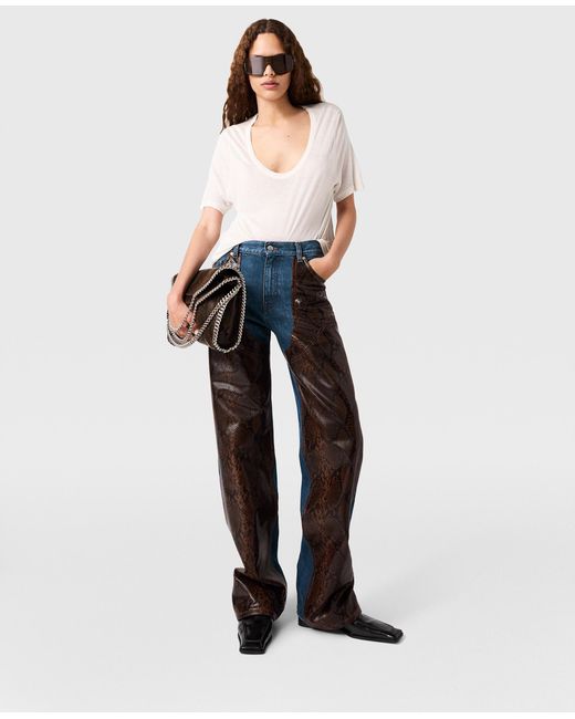Stella McCartney White Semi-sheer Knit Crewneck T-shirt