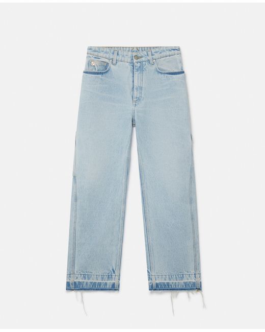 Stella McCartney Blue Wide-leg Mid-rise Denim Jeans