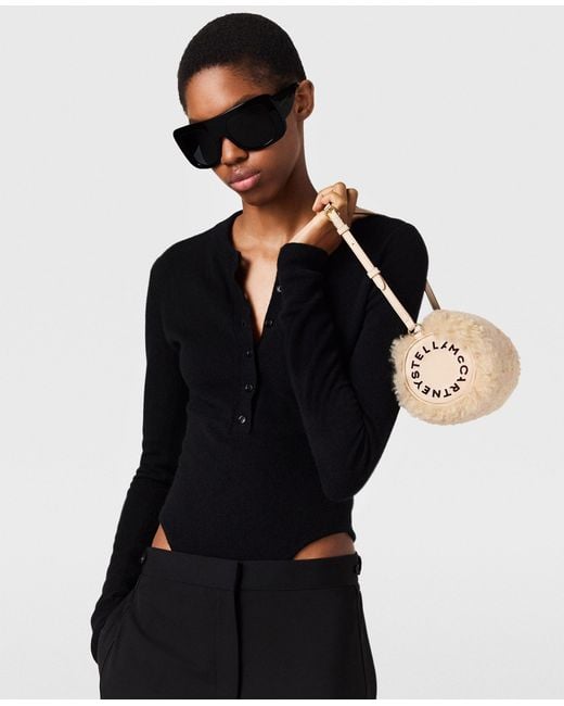 Stella McCartney Natural Logo Pochette Shoulder Bag