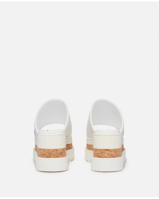 Stella McCartney White Sneak-Elyse Platform Sandals