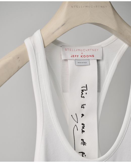 Stella McCartney White Signed Jeff Koons Doggy Style Tank