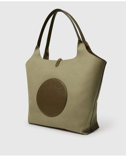 Stella McCartney Green Logo Reversible Tote Bag