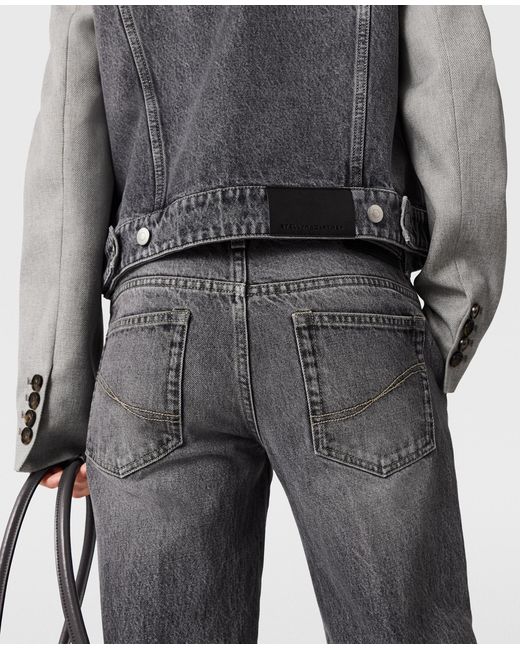 Stella McCartney Gray Hybrid Tailored Trouser Jeans