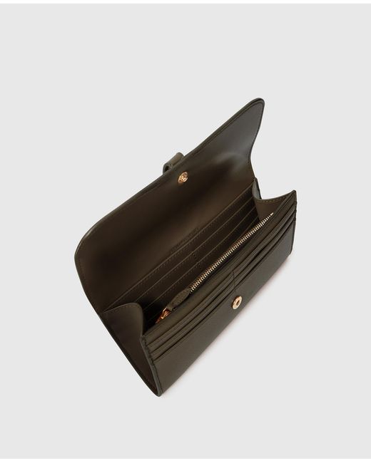 Stella McCartney Green Ryder Flap Continental Wallet