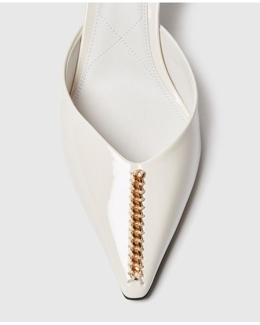 Stella McCartney White Elsa Patent Slingbacks