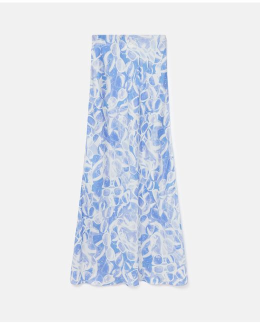 Stella McCartney Blue Sunglasses Print Maxi Skirt