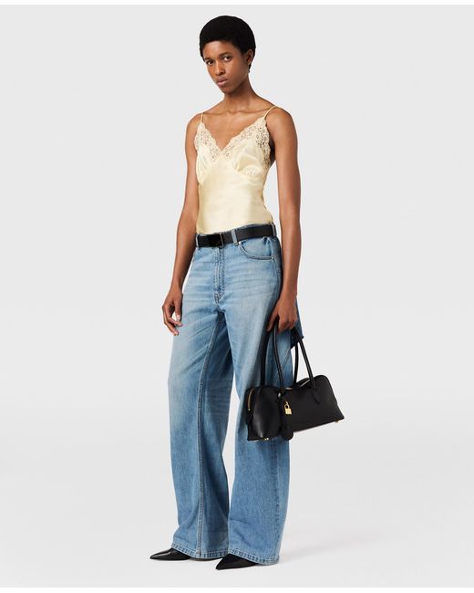 Stella McCartney Natural Lace Trim Slip Top