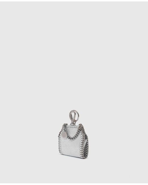 Stella McCartney White Falabella Airpods Case Keyring