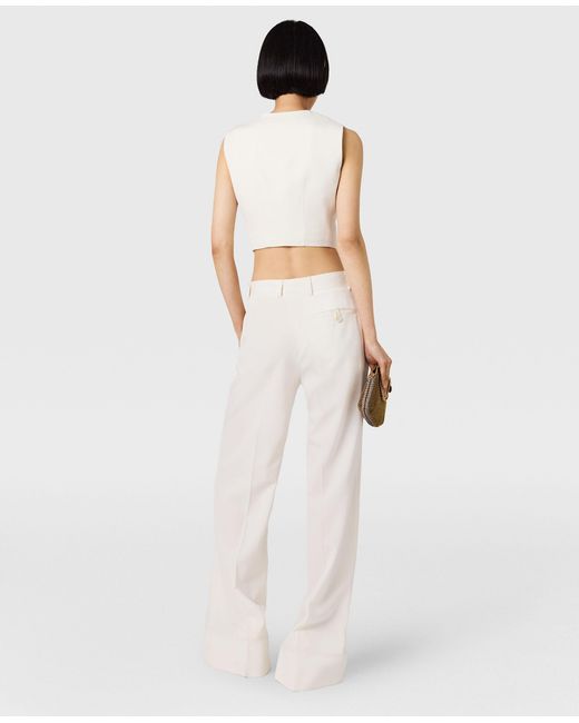 Stella McCartney White Single-Breasted Waistcoat