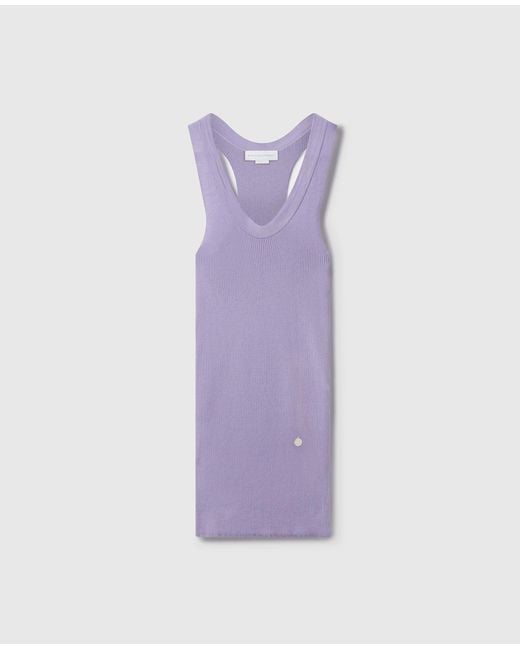 Stella McCartney Purple Lightweight Wool Round Neck Top