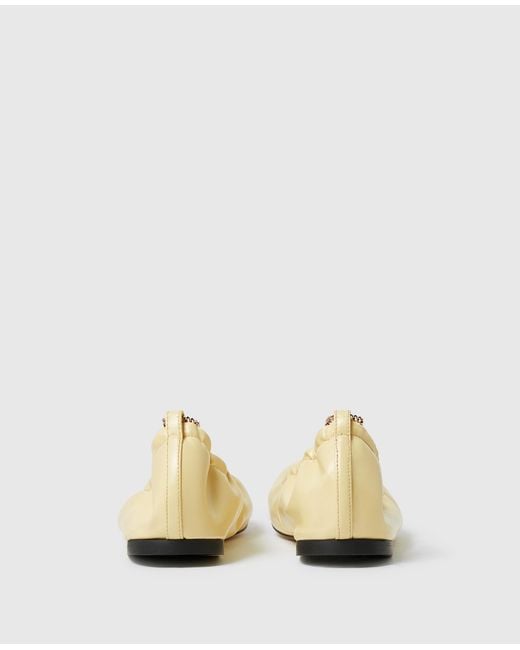 Stella McCartney Natural Chain-detail Ballerina Flats