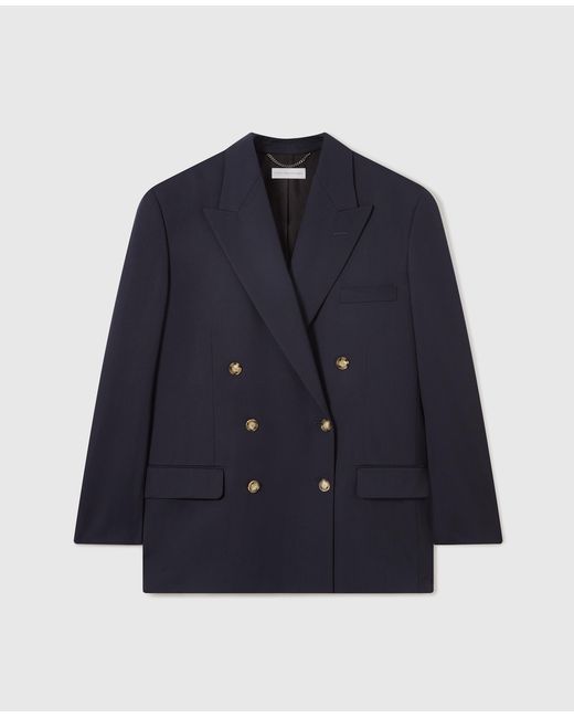 Stella McCartney Blue Oversized Double-Breasted Blazer