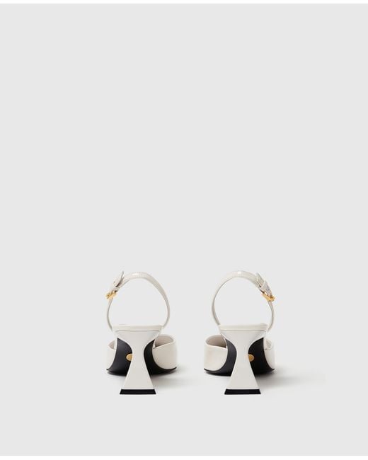 Stella McCartney White Elsa Patent Slingbacks