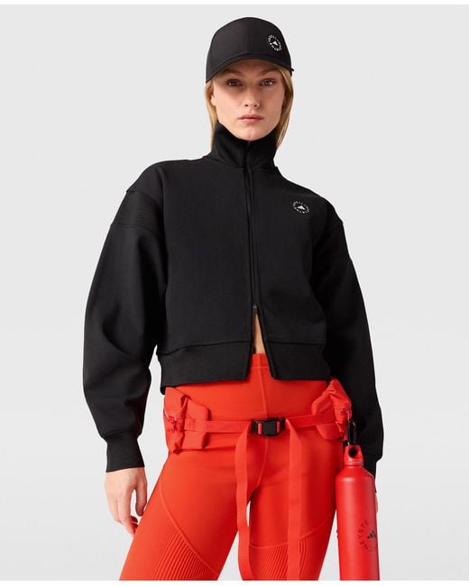 Stella McCartney Black Logo Knitted Track Jacket