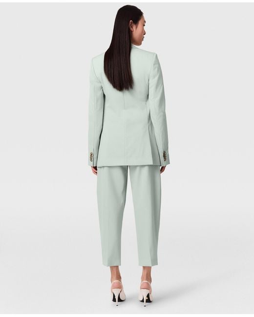 Stella McCartney Gray Slim Flannel Blazer