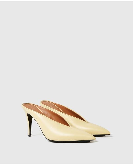 Stella McCartney Natural Stiletto Heeled Mules