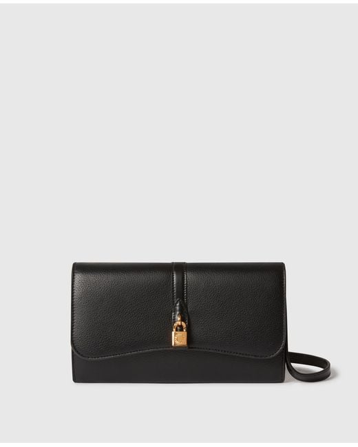 Stella McCartney Black Ryder Flap Crossbody Bag