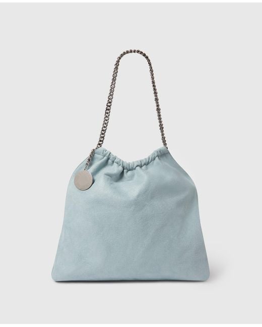 Stella McCartney Blue Falabella Medium Drawstring Bag