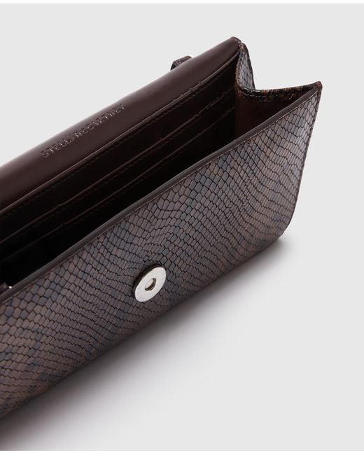 Stella McCartney Brown Ryder Flap Crossbody Bag