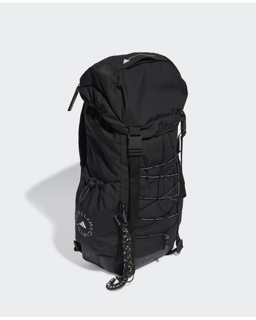 Stella McCartney Black Logo Hiking Backpack, One Size