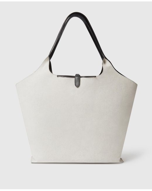 Stella McCartney White Logo Reversible Tote Bag