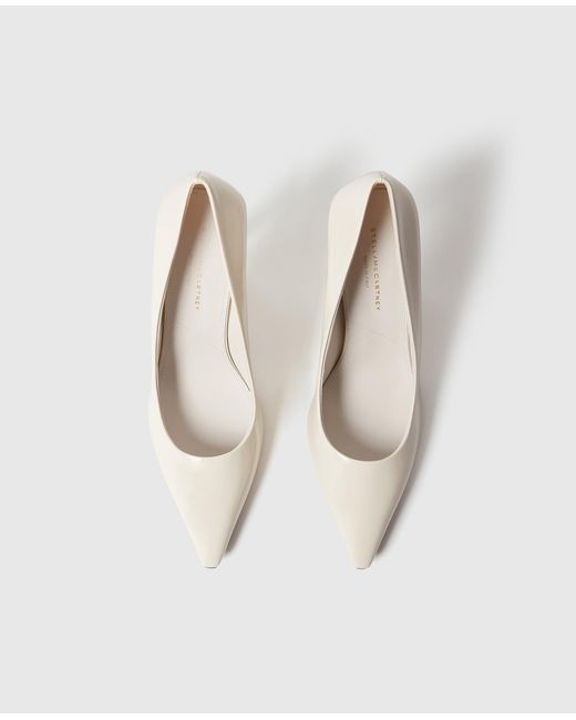 Stella McCartney White Elsa Patent Pumps