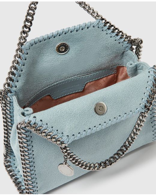 Stella McCartney Blue Falabella Tiny Shoulder Bag