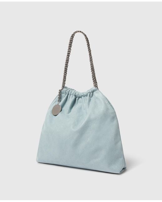 Stella McCartney Blue Falabella Medium Drawstring Bag