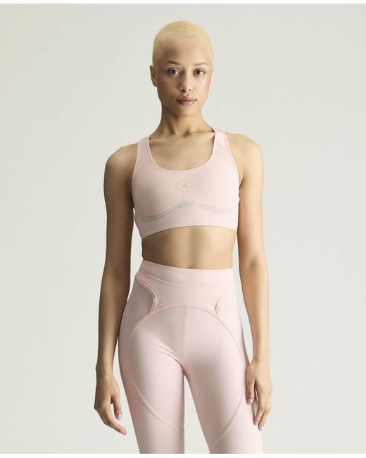 Stella McCartney Pink Adidas By Power Impact Medium-Support Training Bra