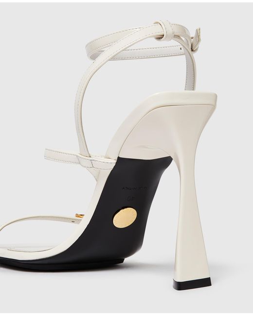 Stella McCartney White Elsa Patent Heeled Sandals