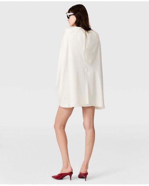 Stella McCartney White Cape Mini Dress