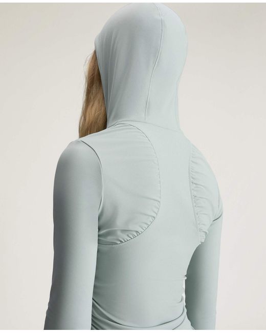 Stella McCartney Blue Truepurpose Long-Sleeve Hooded Midlayer