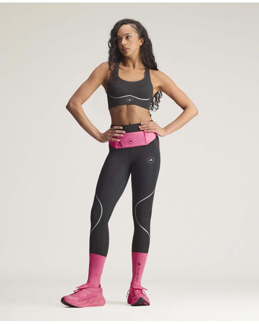 Stella McCartney Black Adidas By Running High-support Sports Bra