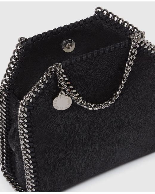 Stella McCartney Black Falabella Tiny Tote Bag