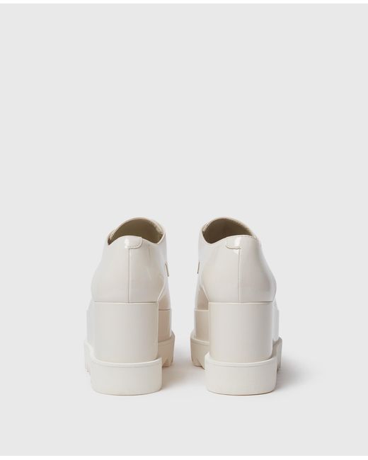 Stella McCartney White Limited Edition Elyse Monochrome Platforms