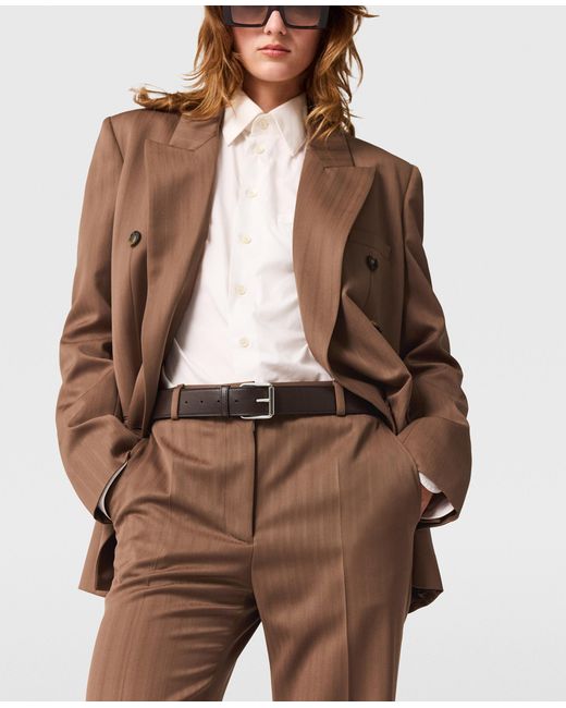 Stella McCartney Brown Mid-Rise Bootcut Trousers