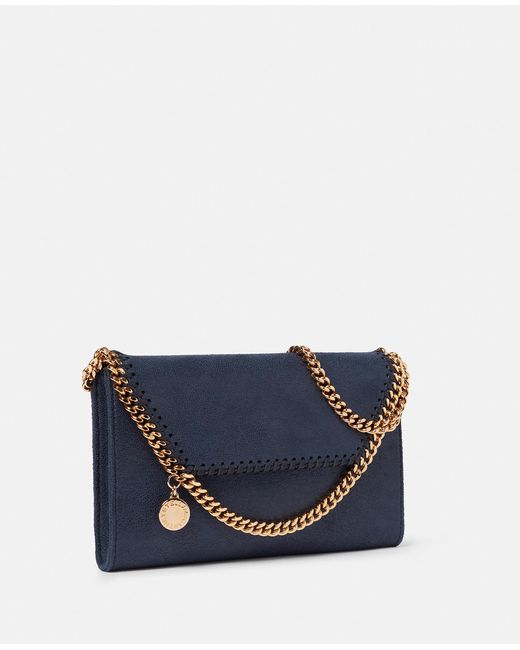 Stella McCartney Blue Falabella Wallet Crossbody Bag