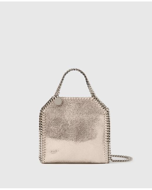 Stella McCartney Natural Falabella Tiny Shoulder Bag