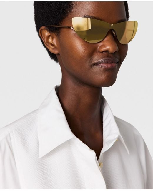 Stella McCartney Natural Translucent Cat-eye Sunglasses