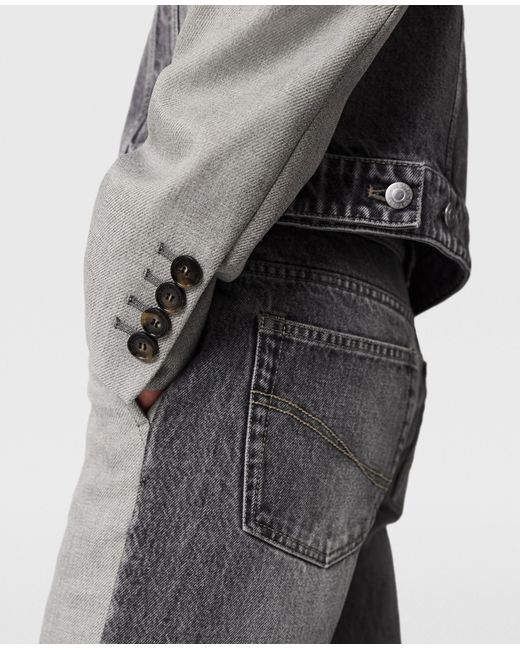 Stella McCartney Gray Hybrid Tailored Trouser Jeans