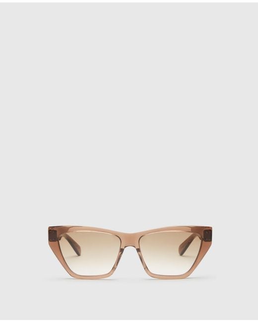 Stella McCartney Natural Exaggerated Cat-eye Sunglasses