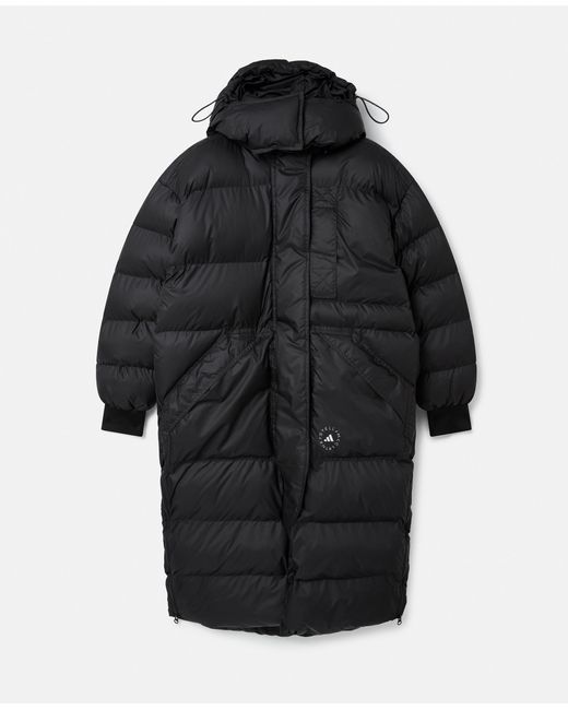 Stella McCartney Black Truenature Long Padded Coat