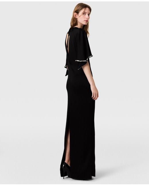 Stella McCartney Black Embellished Handkerchief Dress