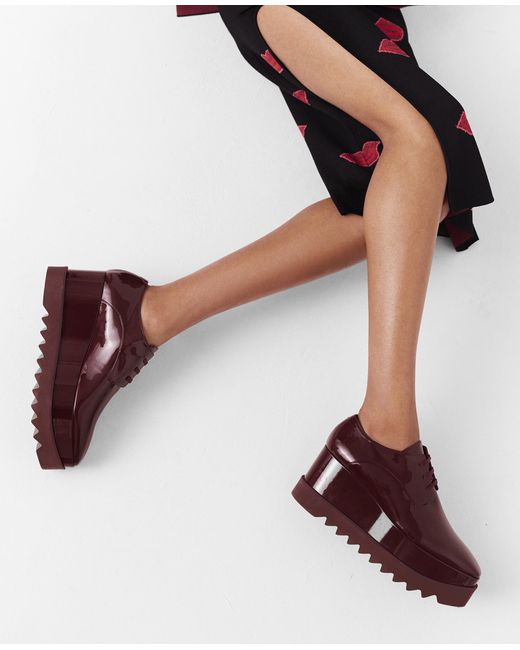 Stella McCartney Red Limited Edition Elyse Monochrome Platforms