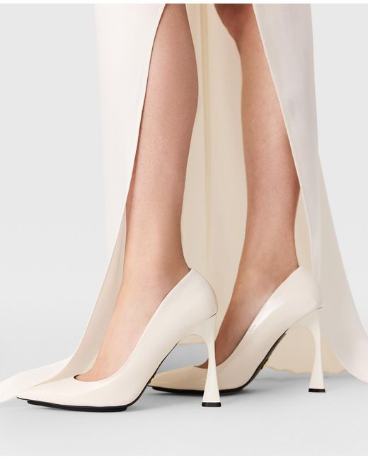 Stella McCartney White Elsa Patent Pumps